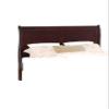HomeLoft Basics Louis Phillipe Brown Cherry Finish Twin Size Youth Panel Sleigh Bed Solid Wood Wooden Bedroom Furniture view 4