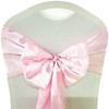 Chair Trim, Bow Tie Chair Cover Bow Tie Chair Trim 5 Piece Satin Fabric Chair Trim Wedding Chair Knot Cover Decorative Chair Bow Tie(Tiffany) view 2