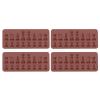 4PCS Chess Shape Silicone Chess, Cake Chocolate Cake for DIY Making Baking Supplies view 1