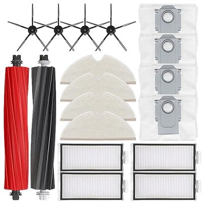 18 PCS parts compatible with Roborock Q8 Max/Q8 Max+/Q5 Max/Q5 Max+/Q5 Pro/Q5 Pro+vacuum cleaner robot main brush side brush filter Mop cloth Replacement Kit accessories
