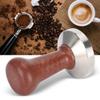 58mm Stainless Steel Wood Coffee Tamper, 58mm Coffee Tamper Handle Coffee Tamper Coffee Powder Pressing Tamping Tool for Home Use view 3