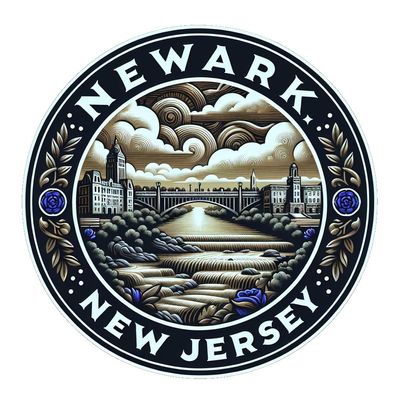 Newark New Jersey Souvenir Die Cut Decorative Flat Magnet 2-Inch