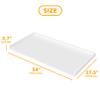 SpaceAid Washer Dryer Countertop, Laundry Wood Shelf Topper with Edge, 54" Width x 27.5" Depth Cover Guard Organizer for Washer and Dryer Laundry Hamper Counter Storage Organization (White) view 4