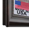 12x16 Picture Frame with Mat for 9x12 Picture. 12x16 Frame Matted to 9x12 Picture. 12 x 16 Poster Frame with Mat. 3-1/2" Wide Frames for 9 x 12 Prints with Mats. Bronze Ornate 1972. For Prints, Diplomas. Polystyrene-Quality Wood Frames Alternative. view 1