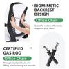 Office Chair Mesh Chair with Ergonomic Lumbar Support and Armrest Adjustable Computer Chair Study Desk Chair Swivel Rolling Task Chair Modern Executive Chair White view 4