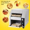 KJLYLPP Commercial Conveyor Toaster, Electric Stainless Steel Chain Toaster, 3 Heating Modes, 200 Slices/Hour Capacity, Bagel Toasting Function, for Home Restaurants Bakery (49 * 56 * 41cm) view 2