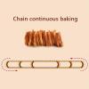 KJLYLPP Commercial Conveyor Toaster, Electric Stainless Steel Chain Toaster, 3 Heating Modes, 200 Slices/Hour Capacity, Bagel Toasting Function, for Home Restaurants Bakery (49 * 56 * 41cm) view 4