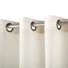 Amunpitic Sheer Curtain 2 Panels, Bedroom Curtains, Faux Linen Drapes, Semi Sheer Window Curtains, for Yard, Patio, Villa, Parlor view 2