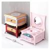 ATMRC Music Box Spinning Dancing Ballerina Musical Jewelry Box Storage Case with Drawer, Music Boxes for Girls Kids Women Birthday Gift Valentine's Day view 3