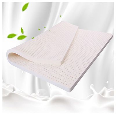 BGDTEFJDZ 100% Thailand natural latex mattress with cover natural rubber pure mattress thickened home dormitory cushion mat,3in,160x200cm(63x79in)