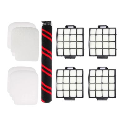 Vacuum Cleaner Roller Brush HEPA Filter Filter Cotton Replacement Spare Parts 9Pcs Compatible for Shark AZ3002 AZ3000