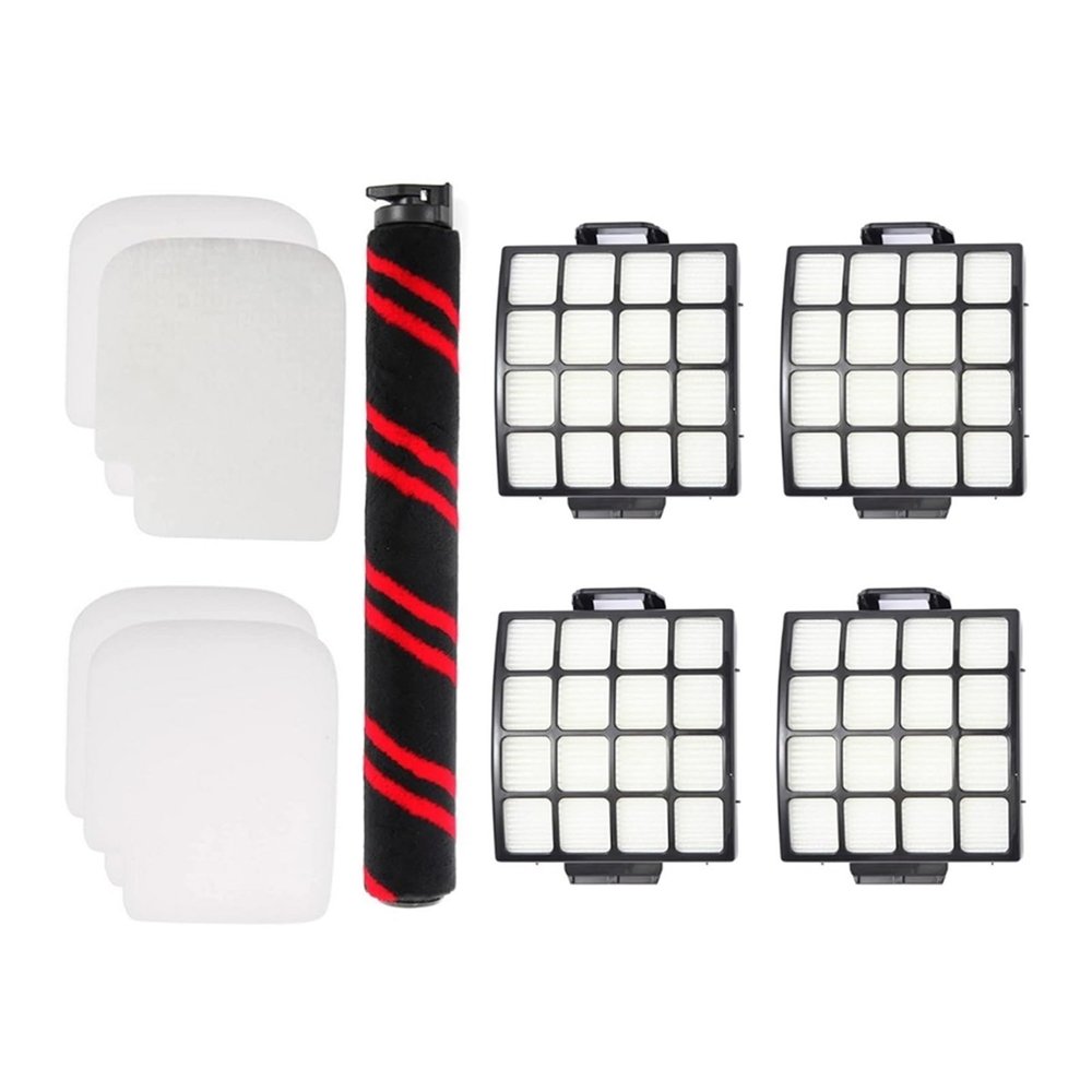 Vacuum Cleaner Roller Brush HEPA Filter Filter Cotton Replacement Spare Parts 9Pcs Compatible for Shark AZ3002 AZ3000
