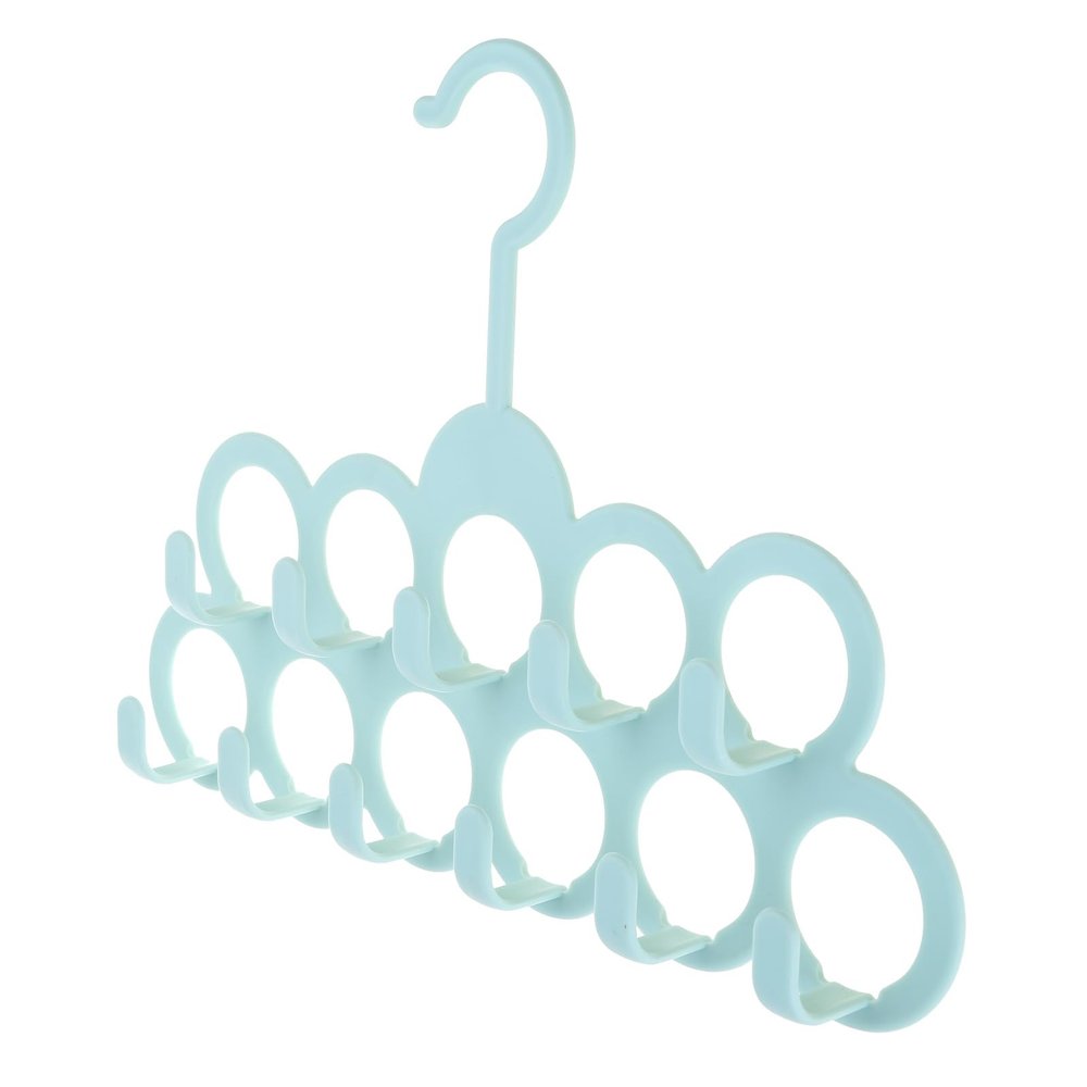 XUYUH Multiple Hooks 11Holes Clothes Tie Belt Shawl Scarf Hanger Display Holder Closet Organizer Hook