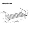 YDkjwjw Folding Clothes Drying Rack with Sock Clips Stainless Steel Telescopic Towel Rack Portable Radiator Airer Laundry Rack for Balcony Railings Windowsill view 2