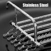 YDkjwjw Folding Clothes Drying Rack with Sock Clips Stainless Steel Telescopic Towel Rack Portable Radiator Airer Laundry Rack for Balcony Railings Windowsill view 4