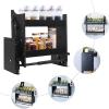 LIAPDG 22.2 x 11 x 17.7 Inche Square Pull-Down Cabinet, 30.86 Lbs Black Hanging Mount Cabinet Organizer Hidden Adjustable Storage Pull Down Shelf for Kitchen Spice Racks for Inside Cabinets view 3