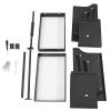 LIAPDG 22.2 x 11 x 17.7 Inche Square Pull-Down Cabinet, 30.86 Lbs Black Hanging Mount Cabinet Organizer Hidden Adjustable Storage Pull Down Shelf for Kitchen Spice Racks for Inside Cabinets view 4