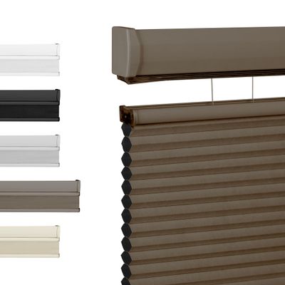 BERISSA Cordless Blackout Top Down Bottom Up Cellular Shades,Honeycomb Blinds Fabric Window Shades,Thermal Insulation Cellular Blinds,UV Protection Easy Install.Blackout-Brown,73" W x 72" H.