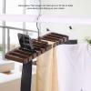 10 Slots Belt and Scarf Organizer Sturdy Plastic Closet Space Saving Belt Rack (Brown) view 2