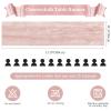6 Pack Dusty Pink Valentine's Day Cheesecloth Table Runner 10FT Long Boho Gauze Table Runner Rustic Sheer Runner for Wedding Bridal Baby Shower Birthday Holiday Party Table Decor Easter Decorations view 2