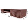 Floating Desk with Pull Out Drawer, Wall Mounted Desk Laptop Computer Writing Study Table, Multifunctional Computer Workstation, Wall Organizer for Bedroom Study Room Small Space, 60"W (Brown) view 2