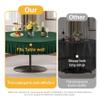 2 Pack Hunter Green Spandex Round Tablecloth for 60 inch Table, Stretchy Fitted 5FT Round Table Cloth with Skirt, Wrinkle Free for Wedding Party Dining Banquet view 3