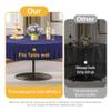 4 Pack Navy Blue Spandex Round Tablecloths for 72in Table, Stretchy Fitted 6FT Round Table Cloths, Wrinkle Free Table Cover with Skirt for Wedding Birthday Party Bridal Shower Banquet view 3