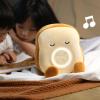 EPIPHQNY Digital Alarm Clock,Cartoon Plush Toast Alarm Clock for Creative LED Digital Clock Kids Desktop Electronic Clock with Vibration Function view 2