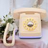 UKBW Audio Guest Book Wedding Phone, 32G Record Customized Audio Message with Guest Book, Retro Style Audio Guestbook for Birthdays Parties Confessions Special Occasions, Beige view 1