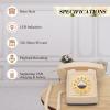 UKBW Audio Guest Book Wedding Phone, 32G Record Customized Audio Message with Guest Book, Retro Style Audio Guestbook for Birthdays Parties Confessions Special Occasions, Beige view 2