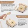 UKBW Audio Guest Book Wedding Phone, 32G Record Customized Audio Message with Guest Book, Retro Style Audio Guestbook for Birthdays Parties Confessions Special Occasions, Beige view 4