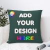 PVJIEMS Personalized Photo Pillowcase Customize Square Throw Pillow Cover with Pet Image Logo Text for Living Room Sofa Couch Bed Chair Office Car Homestays Decorative,Teal,22x22 view 4
