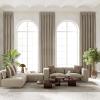 Extra Long Curtain Rods for Windows 32 to 240 Inch, 1 Inch Gold Heavy Duty Curtain Rods for Patio, Farmhouse, Bedroom, Living Room, Adjustable Metal Drapery Rod (A2,Gold,32"-240") view 2
