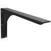 Iron Supports Front Mount Heavy-Duty Countertop L Bracket - Steel Mounting Support Bracket for Knee Walls, Kitchen Island Countertops, Breakfast Bars (Matte Black - 16" Deep x 9" High) view 1
