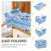 Kigai Beach Shells Foldable Storage Bin Cube Organizer Basket with Flip-Top Lid, Clothes Blanket Box for Home, Office, Closet view 4