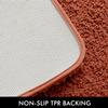 MIULEE Rust Bathroom Rugs Sets 3 Piece Including U Shaped Toilet Rug - Soft Absorbent Bath Mats Set with Non Slip Rubber Backside, Machine Washable - 20"x30"+16"x24"+U 20"x24" view 4