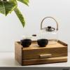 Acacia Wood Tea Bag Organizer, Tea Organizers and Storage Box, Tea Caddy for Tea Bags Storage Drawer, Teabag Holder Container Boxes for Countertop, Tea Station Chest Display Wooden, Organizador De Te view 3
