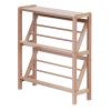 Wood Shoe Rack For Entryway - Space Saving Corner Shoe Organizer,Holds 10-15 Pairs Of Shoes & Boots,Stable & Durable view 1