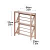 Wood Shoe Rack For Entryway - Space Saving Corner Shoe Organizer,Holds 10-15 Pairs Of Shoes & Boots,Stable & Durable view 3