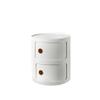 VHBVDFC Rounded Cabinet, Narrow Nightstand, Round Chest of 2/3/4 Drawers, Round End Table with Storage, for Living Room, Bedrooms, Bathroom, Narrow Space(Beige,32 * 40cm) view 1