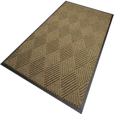 Legendary Doormats Diamond Mats - Fabric Border - Smooth Backing - Red/Black - 2' x 3'