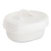 Basket with Lid for Organizing, Storage Basket with Lid Handmade Cotton Rope Small Cotton Rope Woven Cute Basket for Makeup Sundries Snack Needles Home Decor Bedside Bathroom Living Room (Milky White) view 1