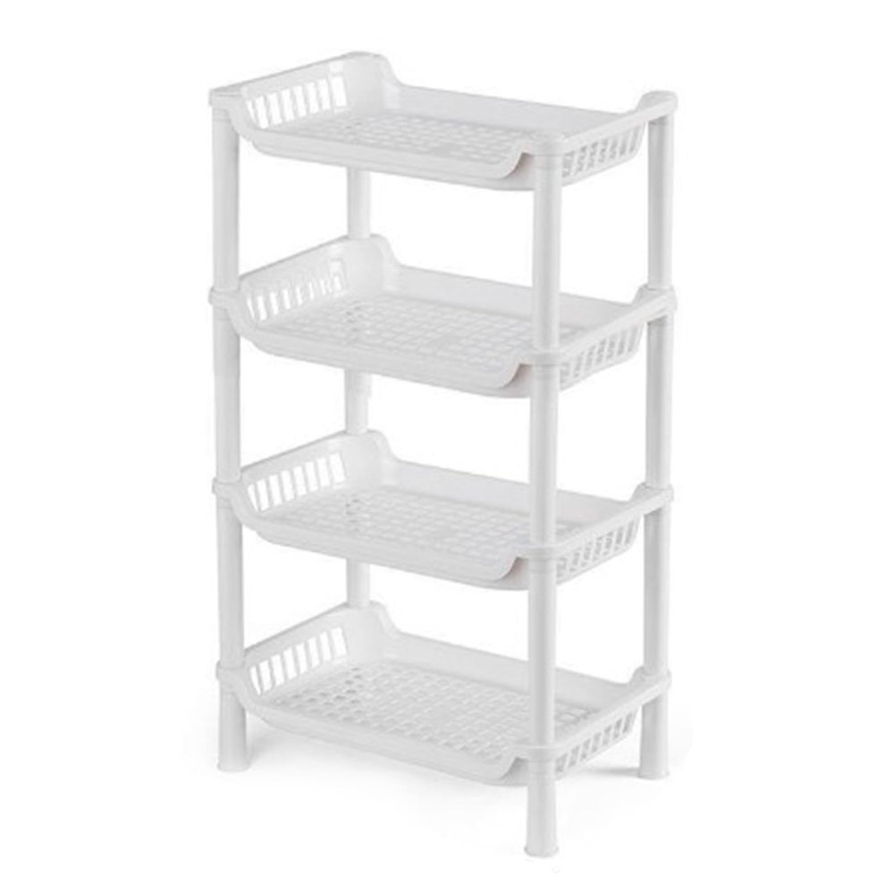 XHTLLO Multipurpose 4 Tier Kitchen Spice Rack, Large Lidacity Standing Storage Shelf for Kitchen and Bathroom