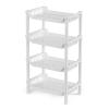 XHTLLO Multipurpose 4 Tier Kitchen Spice Rack, Large Lidacity Standing Storage Shelf for Kitchen and Bathroom view 1