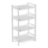 XHTLLO Multipurpose 4 Tier Kitchen Spice Rack, Large Lidacity Standing Storage Shelf for Kitchen and Bathroom view 2