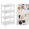 XHTLLO Multipurpose 4 Tier Kitchen Spice Rack, Large Lidacity Standing Storage Shelf for Kitchen and Bathroom view 4