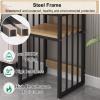 ZAQYCM 2-Tier Storage Rack Above The Sweeping Robot, 24in Tall Robot Vacuum Stand/Nightstand for Bedroom/Living Room/Home Office/Dorm Room/Hallway Entryway(#2,55x40x80cm/21.6x15.7x31.5in) view 3