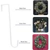 Vhxmaizxn 12 in Wreath Hanger White Wreath Hangers for Front Door Wreaths Hangers Hook Over The Door Hook for Christmas Wreaths Holder Decorative Halloween Easter Hanging Hooks Decor view 4