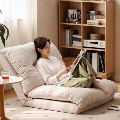 6-Position Foldable Lazy Sofa Bed with Detachable Cloth Cover,High-Density Foam Filling Convertible Sleeper Sofa Bed,Tatami Sofa,Fireside Chair A-1 Piece Set