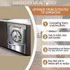 MLGB Wreath Bird Kitchen Decoration Stainless Steel Dishwasher Magnet Cover, Metal Dishwasher Sticker Magnetic Stainless Steel Wreath Bird Refrigerator Door Skin Cover (23" x 26" Magnetic) view 4